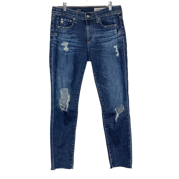 AG Adriano Goldschmied The Beau Slouchy Skinny Jeans SZ 26R - Picture 1 of 16